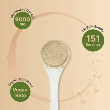 NatureBell Organic Psyllium Husk Powder 3 Lbs - Keto Friendly Fiber