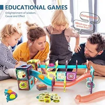 LTKFFFdp Magnetic Building Blocks – STEM Toys for Kids