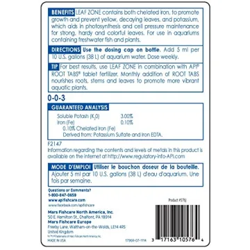 API LEAF ZONE Freshwater Plant Fertilizer 18-Ounce Bottle