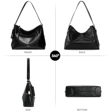 Stylish Leather Shoulder Purse: Trendy Crossbody Bag for Women