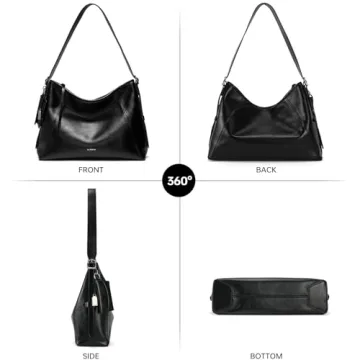 Stylish Leather Shoulder Purse: Trendy Crossbody Bag for Women