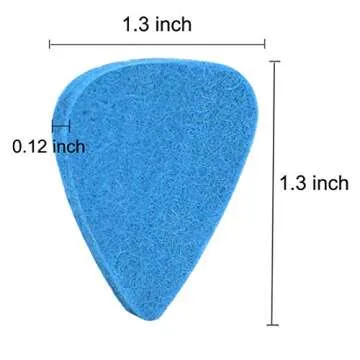 Foxany 16 Pack Felt Picks for Comfortable Ukulele Playing
