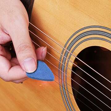 Foxany 16 Pack Felt Picks for Comfortable Ukulele Playing