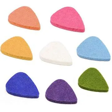 Foxany 16 Pack Felt Picks for Comfortable Ukulele Playing