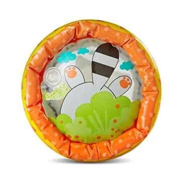 Infantino Jungle Peek & Roll - Inflatable Activity Toy for Babies