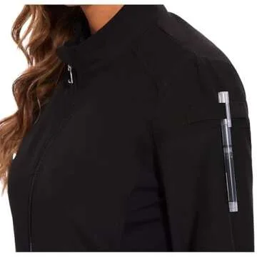 Stylish COZYFIT Nurse Jackets for Women - Zip Front Design