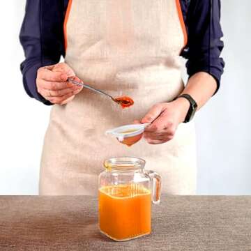 HIC Kitchen Double-Ear Fine Mesh Strainer, BPA Free, 3-Inch