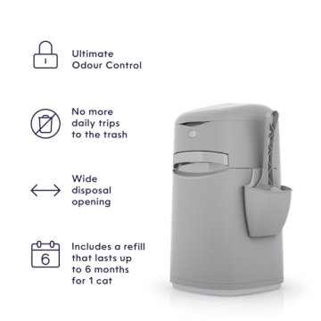 Litter Genie Easy Roll Pail for Odor Control Disposal