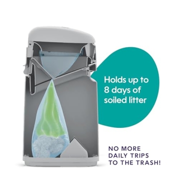 Litter Genie Easy Roll Pail for Odor Control Disposal