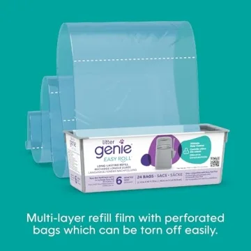 Litter Genie Easy Roll Pail for Odor Control Disposal