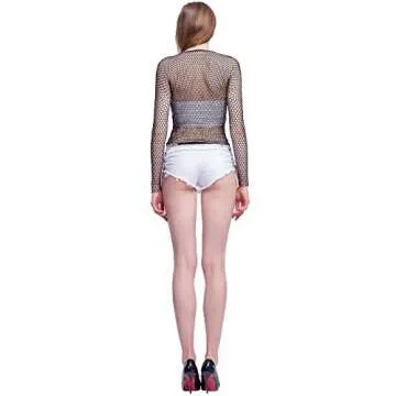 LemonGirl Women Fishnet Top Stylish Casual Wear