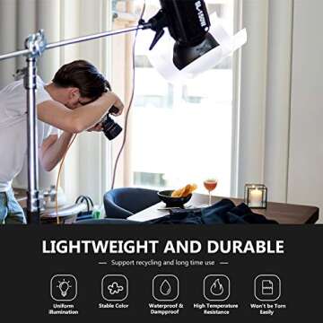 Neewer Photography Diffusion Paper Sheet 11.8x15.4 inches/30x39 Centimeters Light Diffuser Filter Rollable Durable Waterproof for Photo Studio Product Portrait Photography, Video Shooting etc