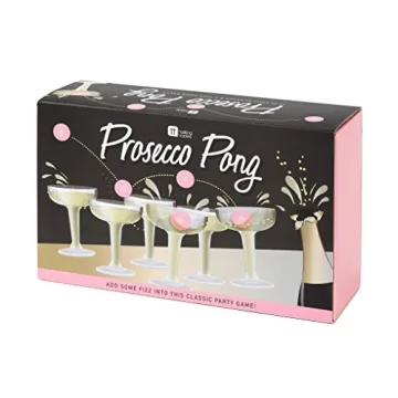 Talking Tables Prosecco Pong Drinking Party Game Includes Balls | Games for Bachelorette Party, Girl...