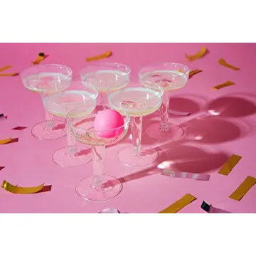 Talking Tables Prosecco Pong Drinking Party Game Includes Balls | Games for Bachelorette Party, Girls Night, Birthday, Bridal Shower, NYE, Christmas, 12 Glasses