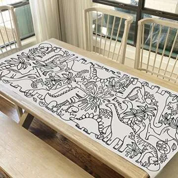 Tiny Expressions Dinosaur Birthday Coloring Poster - Rolled, No Creases for a Fun Coloring Experienc...