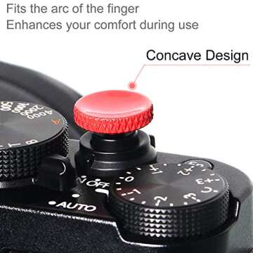 Camera Shutter Button, Upscale and Delicate Soft Shutter Release Button (3 Pack)