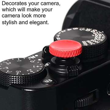 Camera Shutter Button, Upscale and Delicate Soft Shutter Release Button (3 Pack)