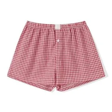 Women Y2K Pajamas Shorts Micro Button Boxers for Summer Comfort