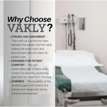 Disposable Medical Table Paper - 8x225 Inch Roll Cover