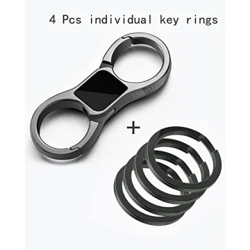 Durable Idakekiy Key Chain with Quick Release and Rings