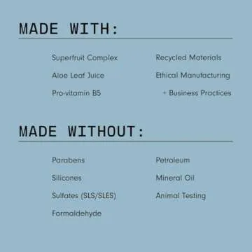 Versed The Purist Daily Antioxidant Gentle Face Cleanser - Daily Gel Cleanser + Moisturizing Face Wash for Sensitive Skin - Superfruit Complex, Aloe Leaf + Vitamin B5 - Vegan (6 fl oz)