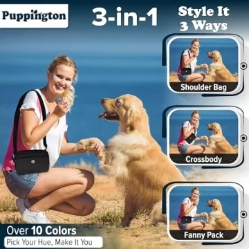 Puppington 3-in-1 Crossbody Dog Training Bag