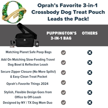 Puppington 3-in-1 Crossbody Dog Training Bag