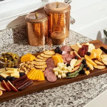 Large Acacia Serving Board for Entertaining and Hosting