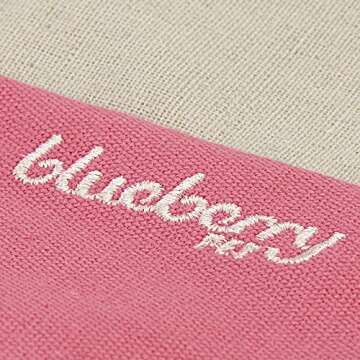 Blueberry Pet Washable Bed 34" x 24" in Baby Pink & Beige