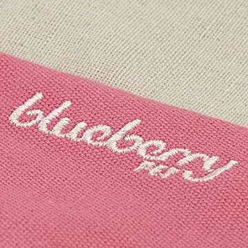 Blueberry Pet Washable Bed 34" x 24" in Baby Pink & Beige