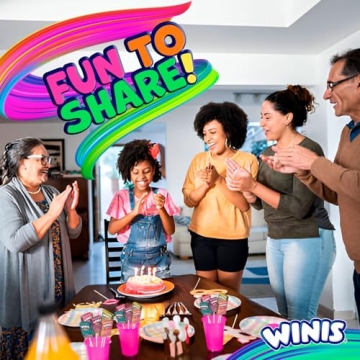 Winis Unicorn Chewy Taffy Pops Cotton Candy 4.3 Oz