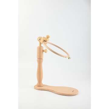 Nurge 190-1 Adjustable Embroidery Table Stand and Embroidery Hoop , Cross Stitch Hoop Stand, Embroid...
