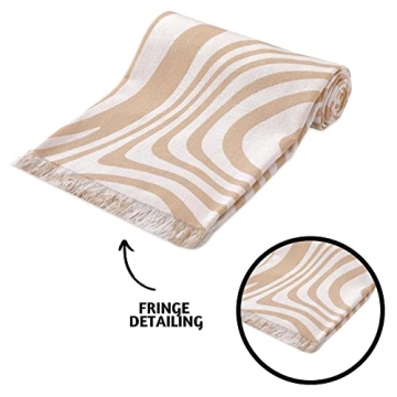 Folkulture Turkish Beach Towel with Tote Bag 40x72 Beige