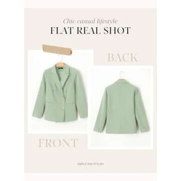 Stylish Dokotoo Women's Double Breasted Blazer Jackets
