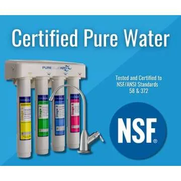 Pure Blue H2O 4-Stage 50 GPD Certified Reverse Osmosis Water Filter System