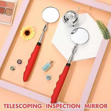 Copkim Telescoping Inspection Mirror, 29 Inch Tool