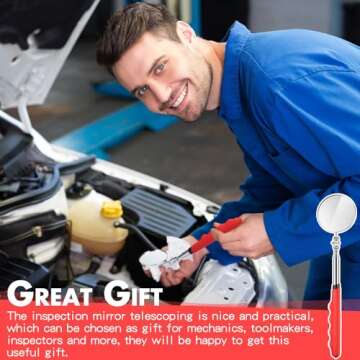 Copkim Telescoping Inspection Mirror, 29 Inch Tool