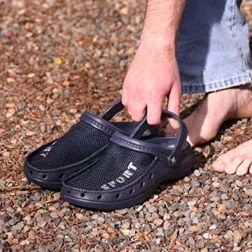 Roxoni Men’s Sport Clogs - Breathable & Comfortable Footwear