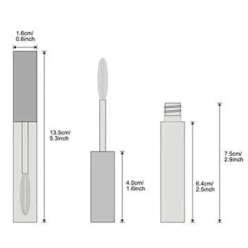 4 Pack Empty Mascara Tube with Eyelash Wand, ForSewian10ml Premium Eyelash Cream Container Bottle with Mini Funnels and Leak Stoppers (black)