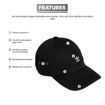 Stylish adidas Originals Women's Mini Logo Relaxed Hat - One Size