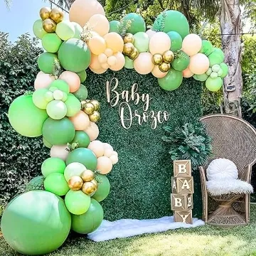 EAF Green Balloon Package 130PCS for Celebrations