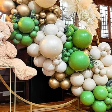 EAF Green Balloon Package 130PCS for Celebrations