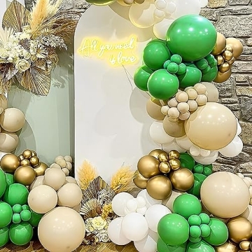 EAF Green Balloon Package 130PCS for Celebrations