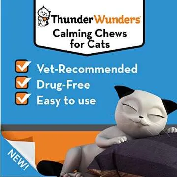 ThunderWunders Cat Calming Chews | Reduce Anxiety for Cats