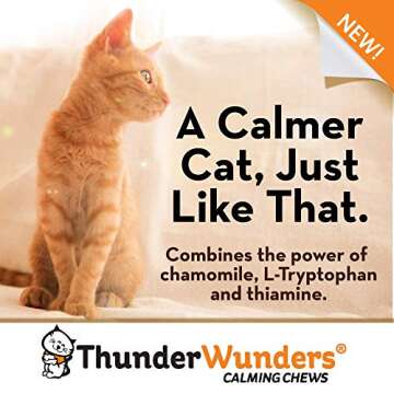 ThunderWunders Cat Calming Chews | Reduce Anxiety for Cats