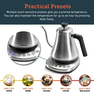 COSORI Gooseneck Electric Kettle for Perfect Brews