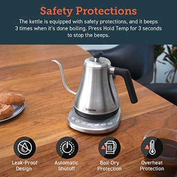 COSORI Gooseneck Electric Kettle for Perfect Brews