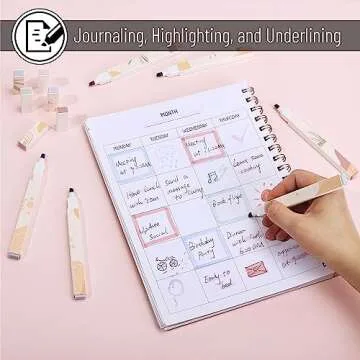 Mr. Pen Aesthetic Highlighters, 6 Soft Highlighters Set
