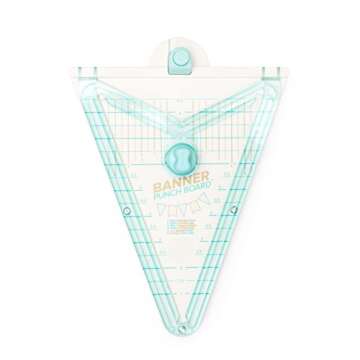 We R Memory Keepers Banner Punch Board, Create DIY Custom Banners, for Parties, Graduation, Holidays, Birthdays, and More, Scrapbooking, Card Making, Journaling