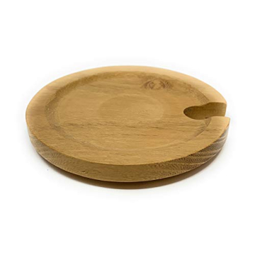 Farmhouse Stoneware Honey Pot with Wooden Lid & Dipper